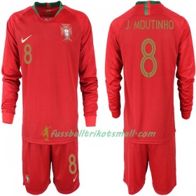 Fußballtrikots Portugal J. MOUTINHO 8 Kinder WM 2018 Langarm Heimtrikotsatz kaufen
